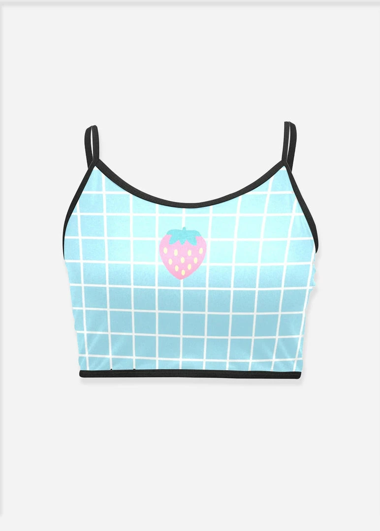 In Control Clothing Blue Grid Strawberry Cami Top Bestsellers 4 In Control Clothing Blue Grid Strawberry Cami Top Bestsellers