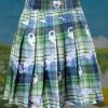 In Control Clothing Eye Angel Green Plaid Pleated Skirt Bestsellers