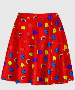 In Control Clothing ABC Red Flare Skirt