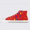 In Control Clothing ABC Red Kidcore Classic High Top Canvas Shoes Bestsellers