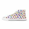 In Control Clothing ABC White Classic Women's High Top Canvas Shoes