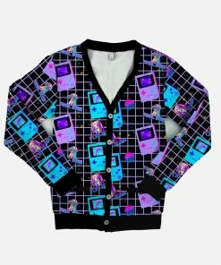 In Control Clothing Aesthetic Video Game Black Cardigan