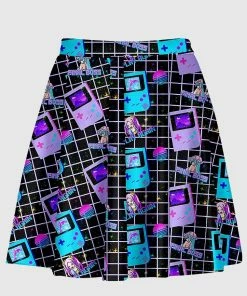 In Control Clothing New In Aesthetic Video Game Black Skirt