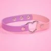 In Control Clothing Amor Heart Color Block Choker Necklace
