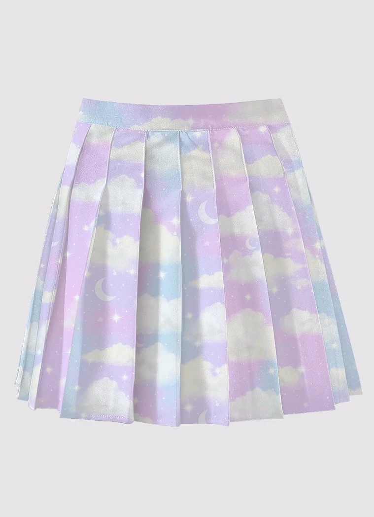 In Control Clothing New In Angelic Sky Pleated Skirt 3 In Control Clothing New In Angelic Sky Pleated Skirt