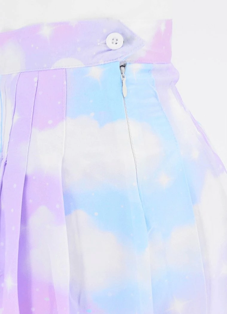 In Control Clothing New In Angelic Sky Pleated Skirt 4 In Control Clothing New In Angelic Sky Pleated Skirt