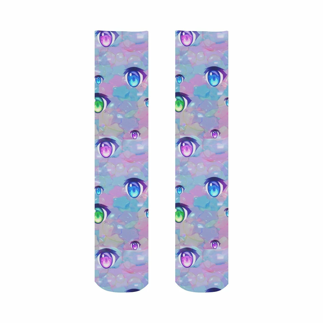 In Control Clothing Anime Eye Pattern Crew Socks Bestsellers 6 In Control Clothing Anime Eye Pattern Crew Socks Bestsellers