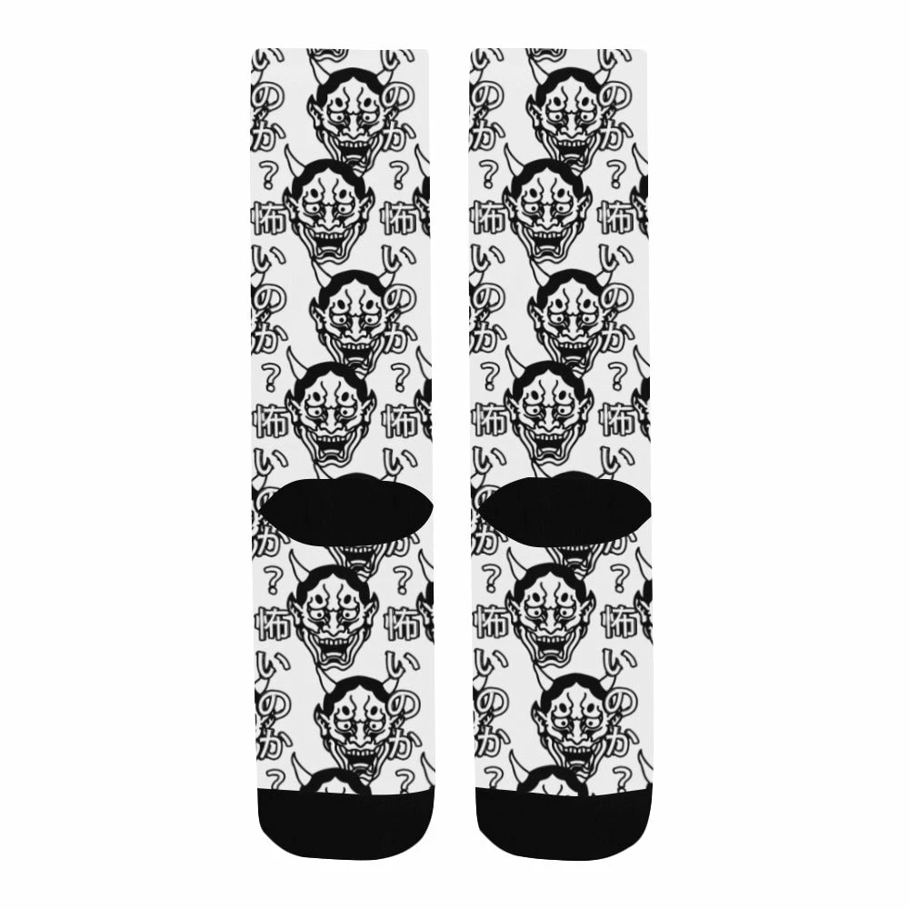 In Control Clothing Are You Afraid Hannya Crew Socks 7 In Control Clothing Are You Afraid Hannya Crew Socks