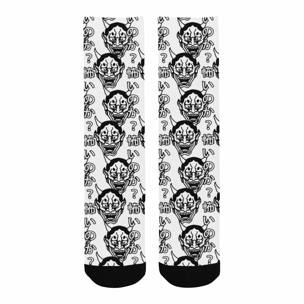 In Control Clothing Are You Afraid Hannya Crew Socks 6 In Control Clothing Are You Afraid Hannya Crew Socks