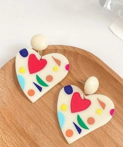 In Control Clothing Artcore Heart Earrings