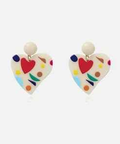 In Control Clothing Artcore Heart Earrings