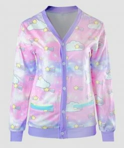 In Control Clothing Baby Star Kawaii Cardigan Sweater