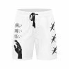 In Control Clothing Barbwire Mid-Length White Shorts