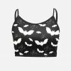 In Control Clothing Bat Pattern Cami Crop Top Bestsellers