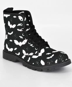 In Control Clothing Bat Pattern Women's Combat Boots Bestsellers