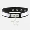 In Control Clothing Black Cyber Star Pendant Choker Necklace Accessories 2 In Control Clothing Black Cyber Star Pendant Choker Necklace Accessories