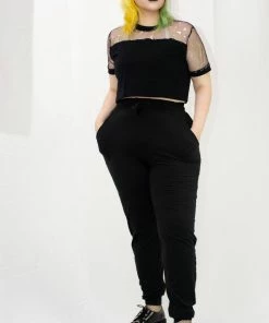 In Control Clothing Black Drawstring Joggers New In