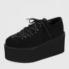 In Control Clothing Bestsellers Black Knight Platform Sneakers