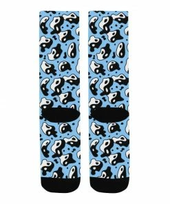 In Control Clothing Accessories Blue Trippy Yin And Yang Socks
