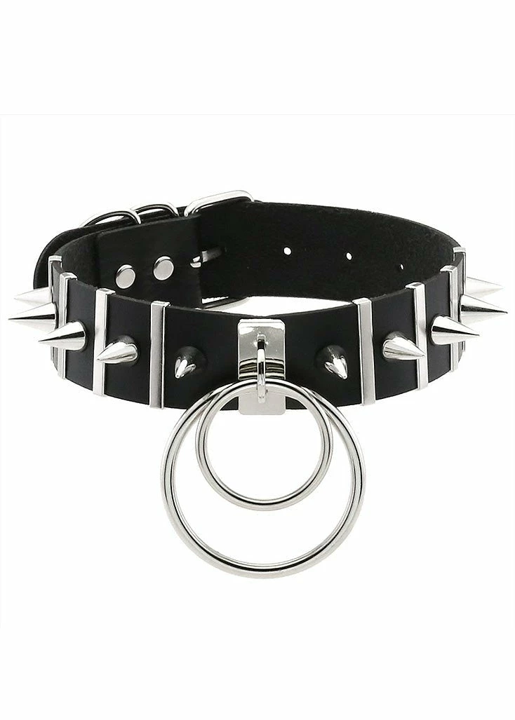 In Control Clothing Center Stage Metal O-Ring Choker Necklace Accessories 3 In Control Clothing Center Stage Metal O-Ring Choker Necklace Accessories
