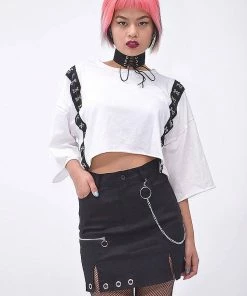 In Control Clothing Chain Hoop Detail Mini Skirt