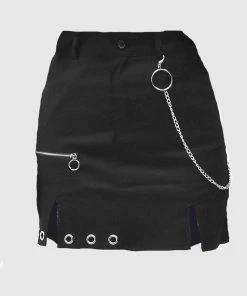 In Control Clothing Chain Hoop Detail Mini Skirt