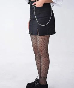 In Control Clothing Chain Hoop Detail Mini Skirt