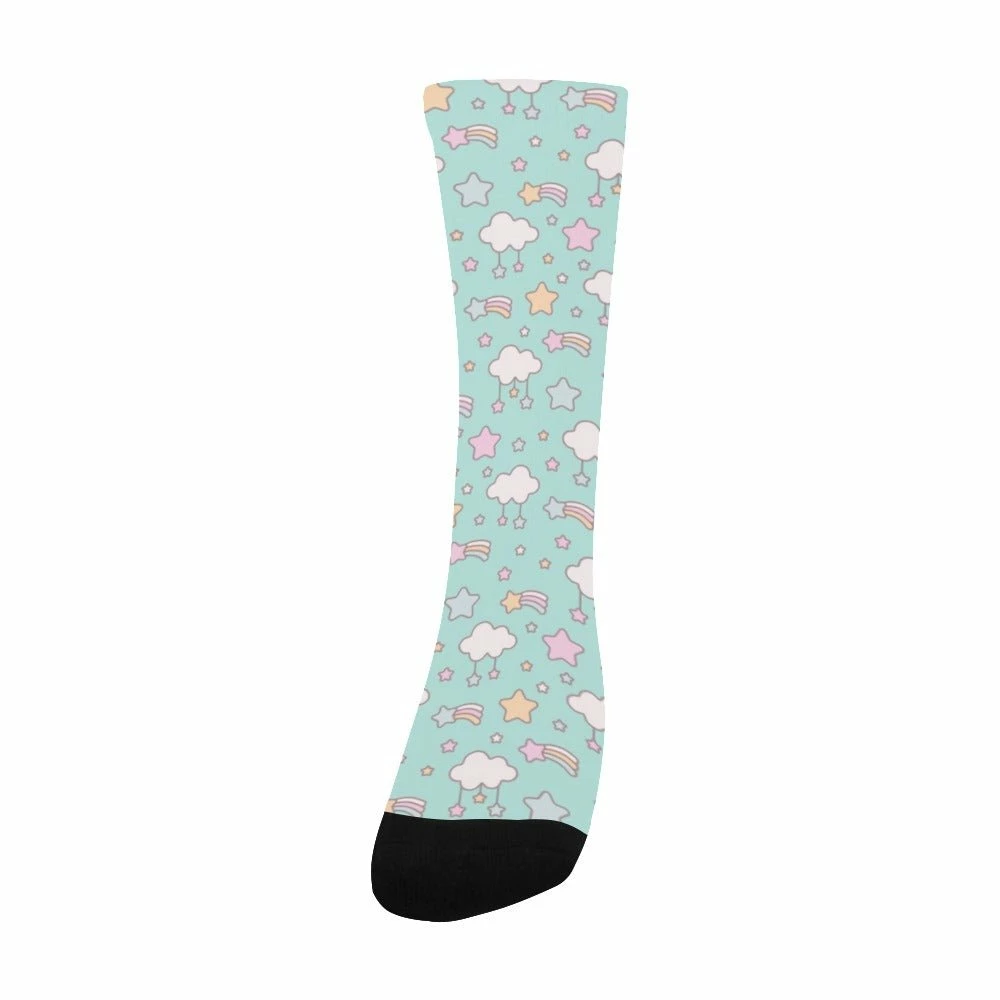 In Control Clothing Clouds Mint Socks 6 In Control Clothing Clouds Mint Socks