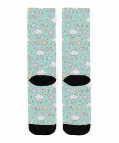 In Control Clothing Clouds Mint Socks 8 In Control Clothing Clouds Mint Socks