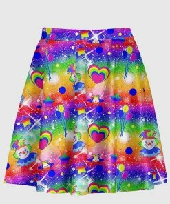 In Control Clothing Clown Party Flare Skirt