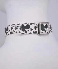 In Control Clothing Cow Print Choker Necklace