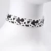 In Control Clothing Cow Print Choker Necklace