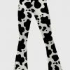 In Control Clothing Cow Print Flare Pants