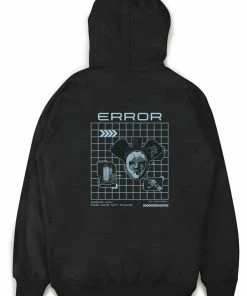In Control Clothing Cyberpunk Error Code Black Hoodie New In