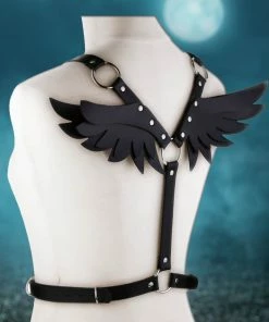 In Control Clothing Dark Angel Wings Body Harness
