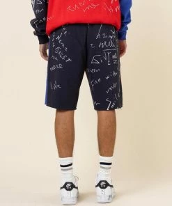 First Row Bestsellers Doodle Color Block Shorts