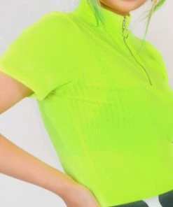 In Control Clothing Bestsellers Electric High Neck Crop Top