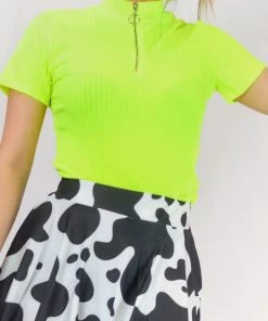 In Control Clothing Bestsellers Electric High Neck Crop Top