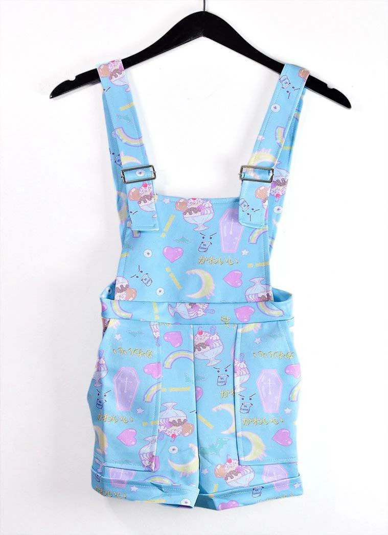 In Control Clothing Fairy Kei Pattern Overalls KawaiiHot 7 In Control Clothing Fairy Kei Pattern Overalls KawaiiHot