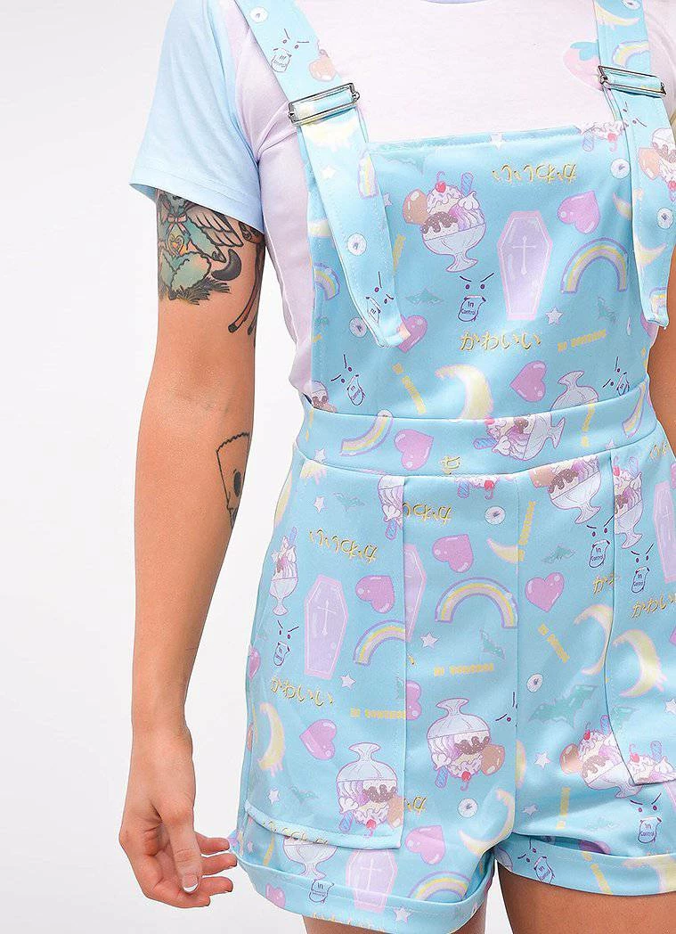 In Control Clothing Fairy Kei Pattern Overalls KawaiiHot 6 In Control Clothing Fairy Kei Pattern Overalls KawaiiHot
