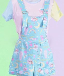 In Control Clothing Fairy Kei Pattern Overalls KawaiiHot