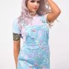 In Control Clothing Fairy Kei Pattern Overalls KawaiiHot