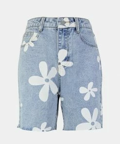 Trendsi Floral High Waist Denim Shorts Bestsellers
