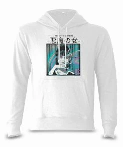 In Control Clothing Glitch Oni Anime White Hoodie Sweatshirts + Hoodies