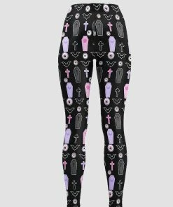 Gianella Baby Goth Candy Black Leggings