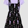 Gianella Baby Goth Candy Black Overalls 2 Gianella Baby Goth Candy Black Overalls