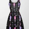 Gianella Baby Goth Candy Black Skater Dress
