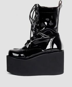 In Control Clothing Goth GF Lace Up Boots