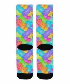 In Control Clothing Gummy Bear Colorful Crew Socks