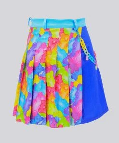 In Control Clothing New In Gummy Bear Pleated Chain Skirt